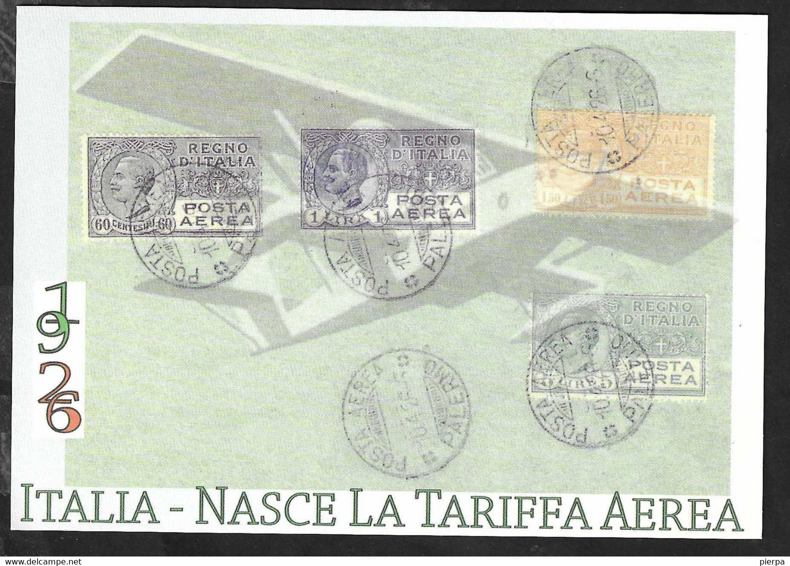 SAN MARINO - ANNULLO SPECIALE " 80° APERTURA DELLE PRIME QUATTRO LINEE AEREE ITALIANE*4.2.08* SAN MARINO" SU CARTOLINA - Storia Postale