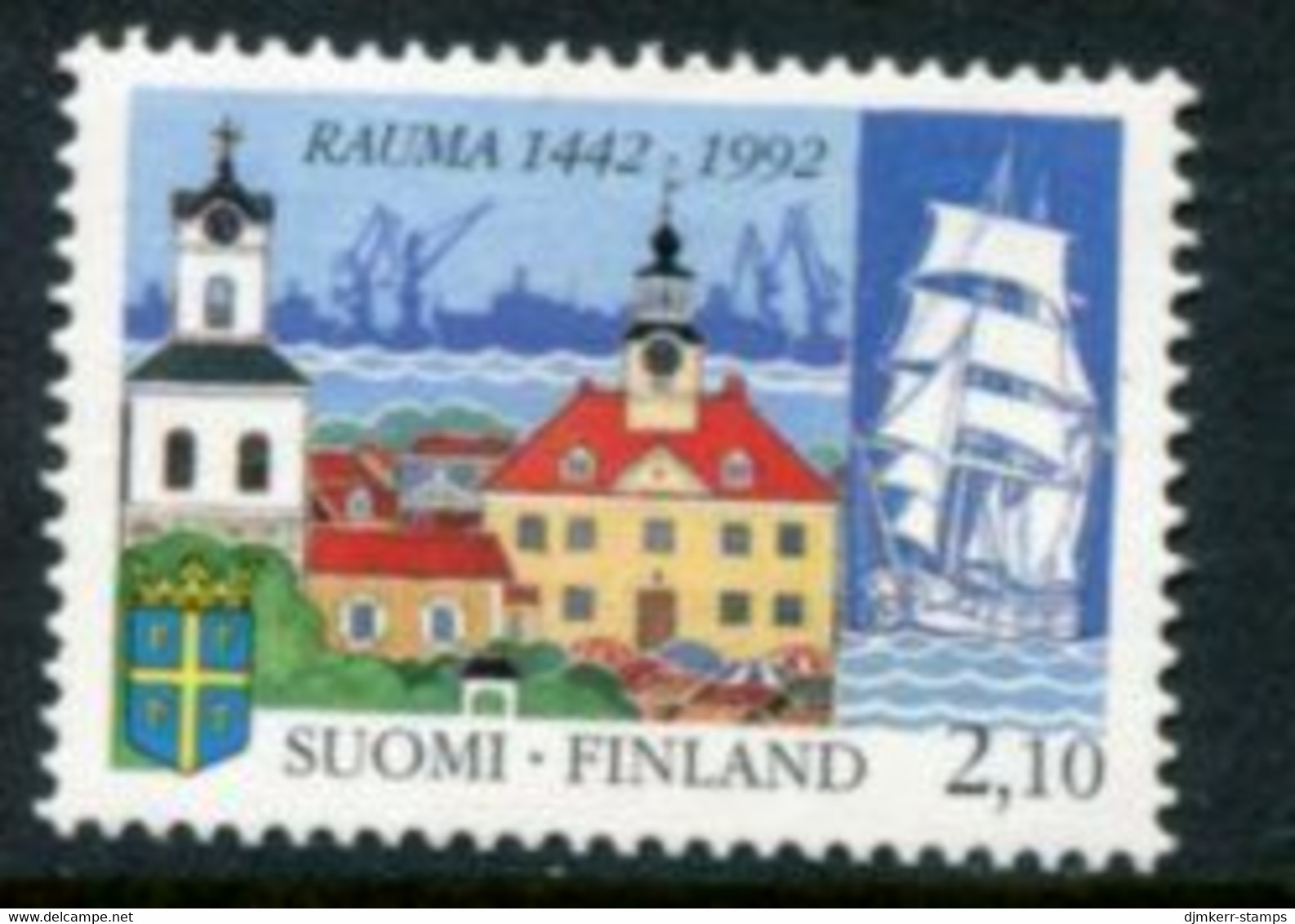 FINLAND 1992 550th Anniversary Of Rauma MNH / **.  Michel 1168 - Ungebraucht