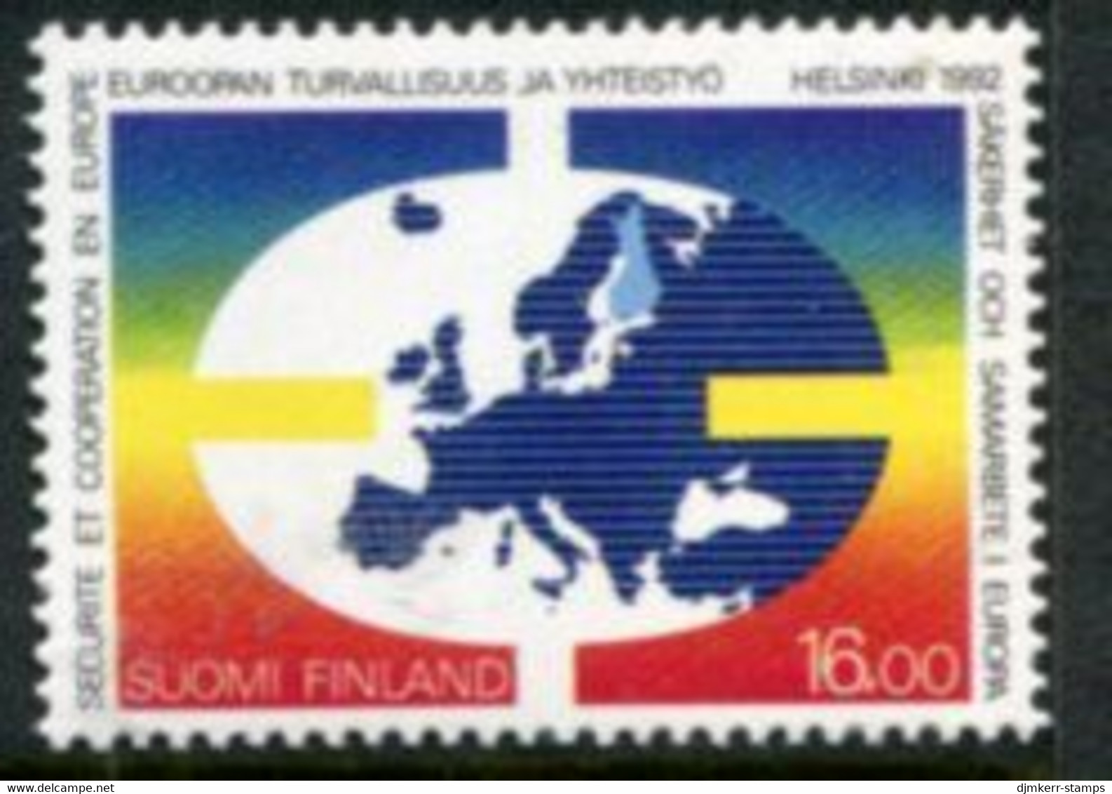 FINLAND 1992 European Security Conference MNH / **.  Michel 1166 - Unused Stamps