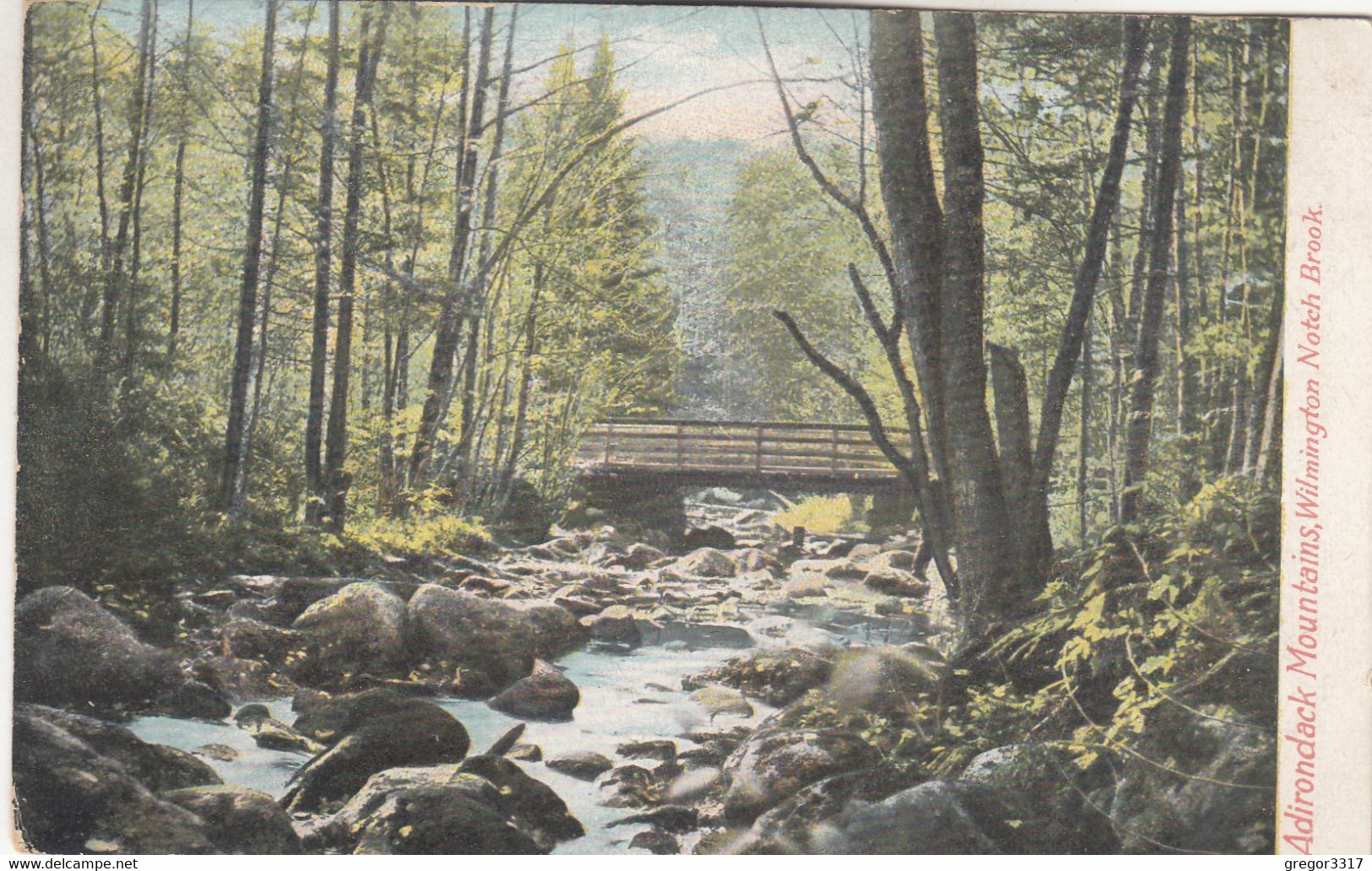 B2383) ADIRONDACK Mountains - WILMINGTON - North Brook OLD ! - Adirondack