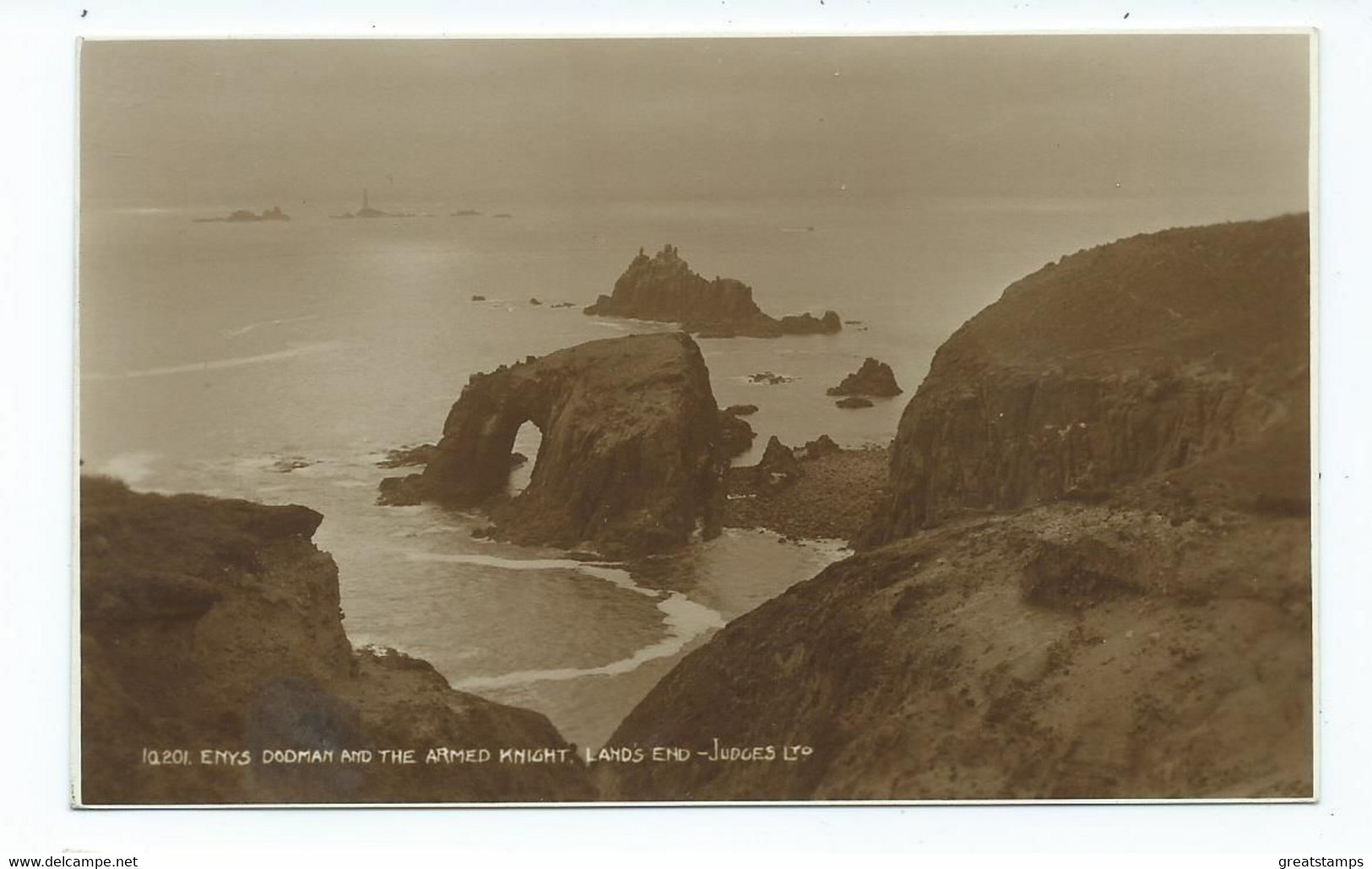 Cornwall Postcard Land's End Judges Rp Unused - Land's End