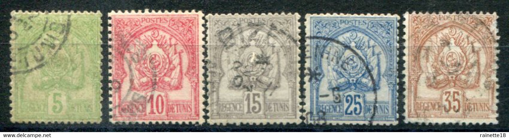 Tunisie    N°  22/26  Oblitérés - Used Stamps