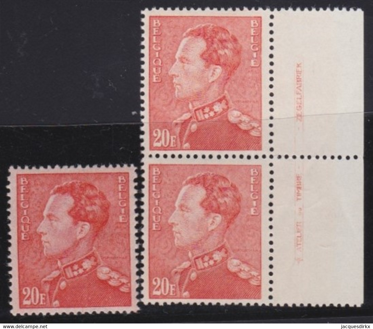 Belgie  .   OBP    .     3 Zegels  (2 Scans)    .    **       .   Postfris    .   /   .  Neuf SANS Charnière - Unused Stamps