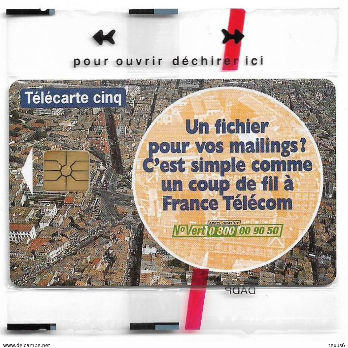 France - Fichier De France Telecom - Gn305 - 01.1997, Chip Gem1A Symm. Black, 5Units, 7.000ex, NSB - 5 Units