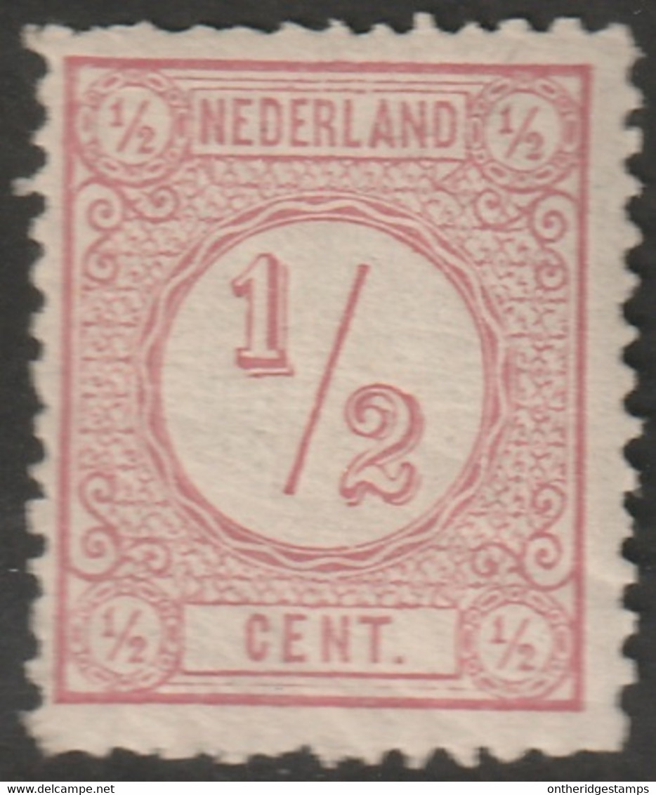 Netherlands 1878 Sc 34a NVPH 30CI MH* Perf 12.5x12 Type I - Neufs