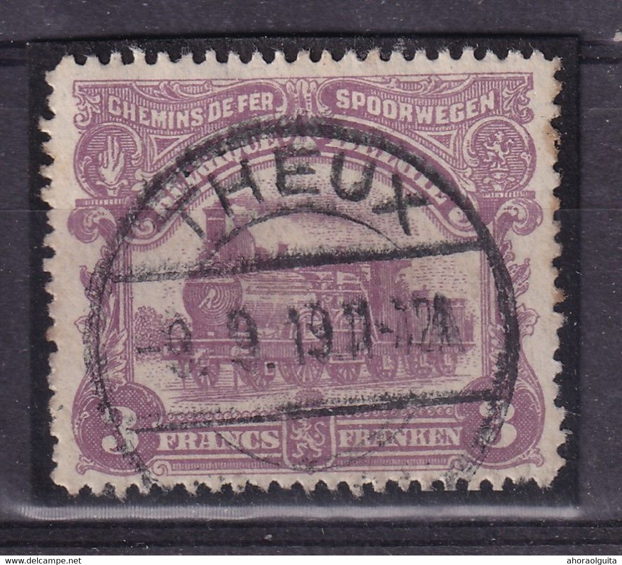 863/36 -- Timbre Chemin De Fer Cachet De FORTUNE 1919 Type Allemand THEUX - Other & Unclassified