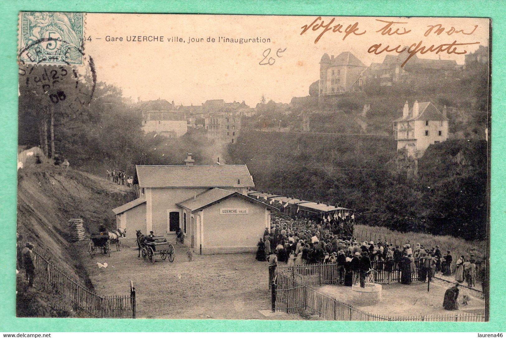 19 - Corrèze - Uzerche - Alegre 54 - Inauguration De La Ligne De Chemin De Fer C97 - Uzerche