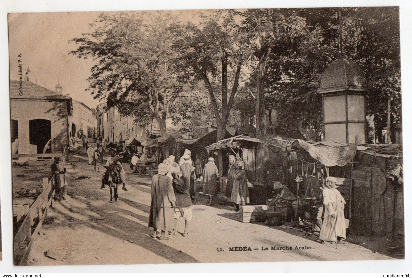 CPA - Algérie - Médéa - Le Marché Arabe - Medea