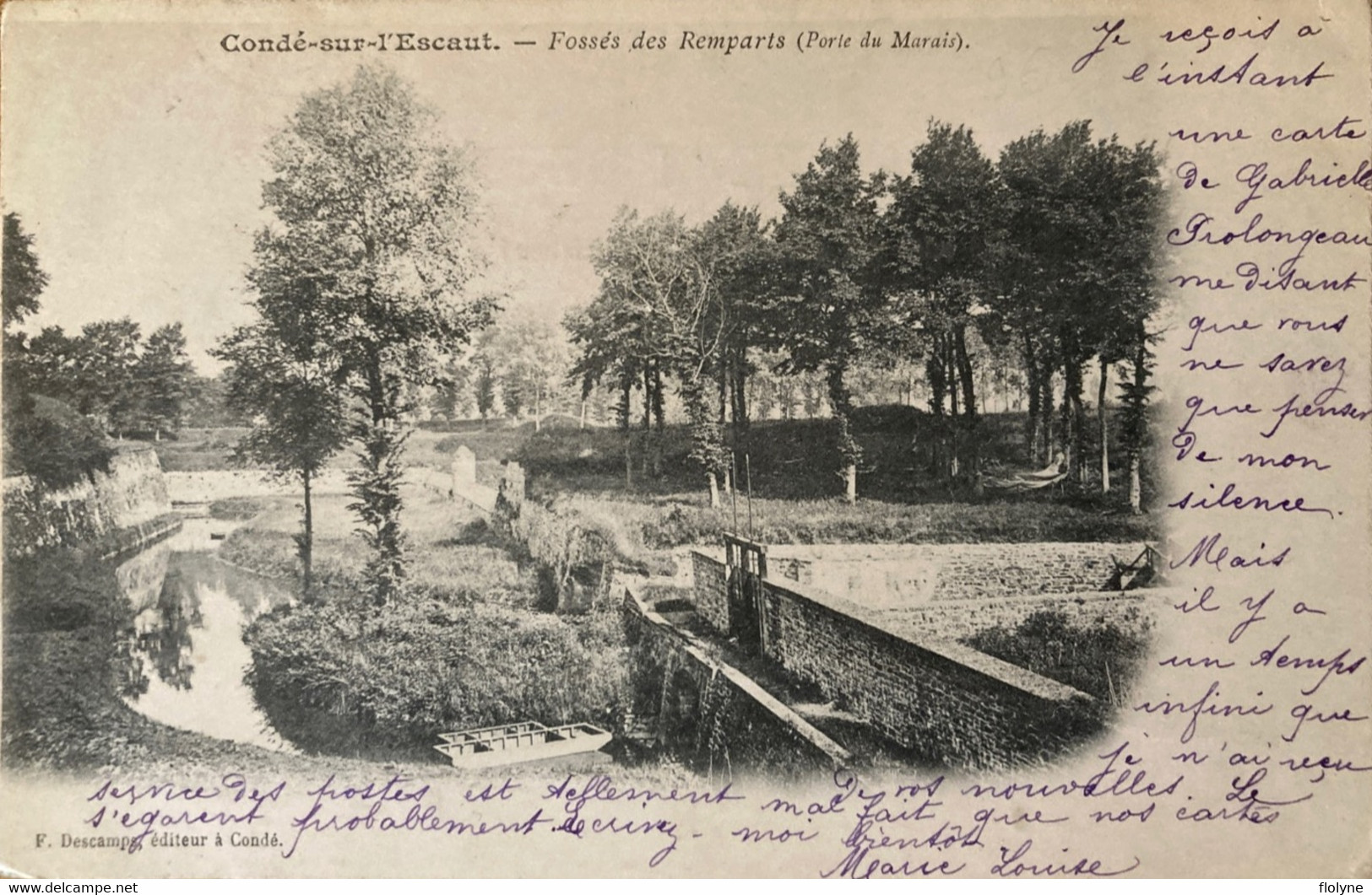 Condé Sur L’escaut - Le Fossé Des Remparts - Porte Du Marais - écluse Canal - Conde Sur Escaut