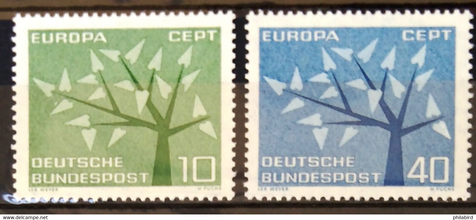 EUROPA 1962 - ALLEMAGNE                   N° 255/256                       NEUF** - 1962