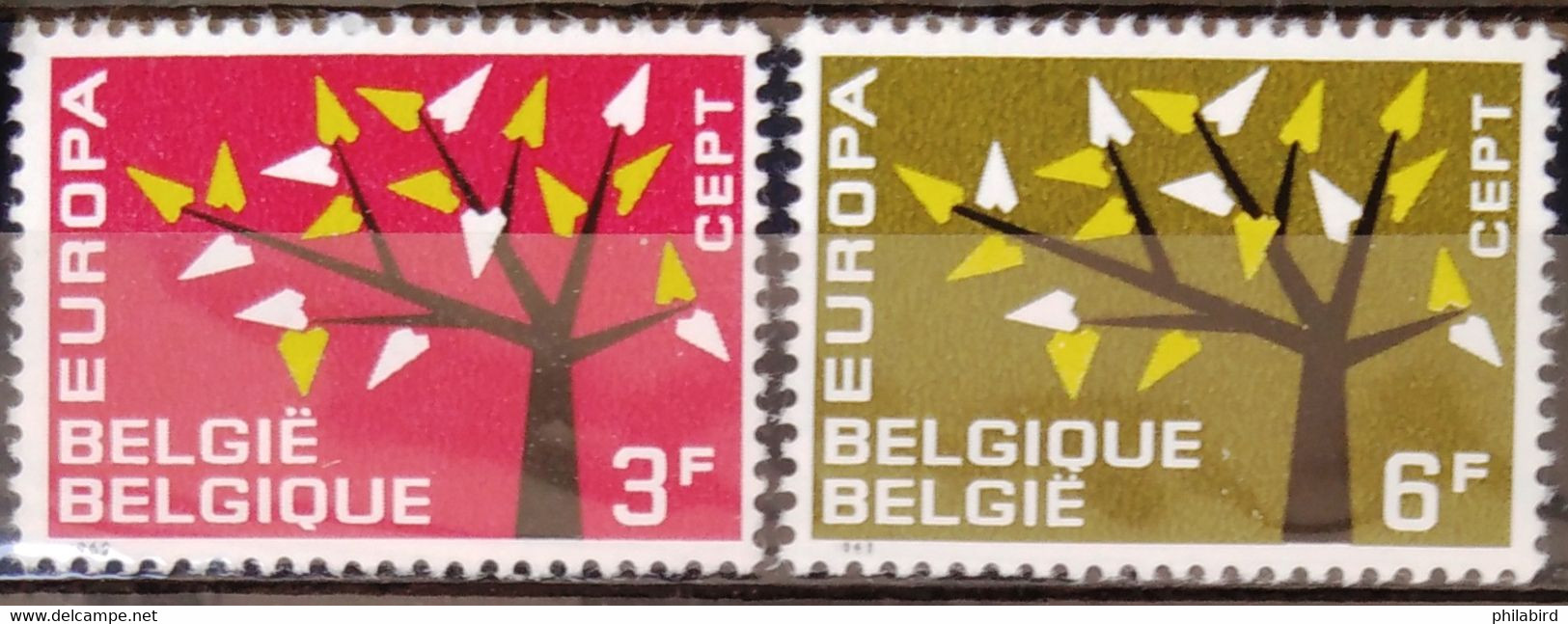 EUROPA 1962 - BELGIQUE                   N° 1222/1223                       NEUF** - 1962