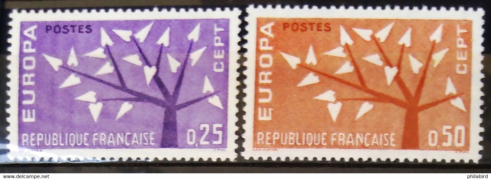 EUROPA 1962 - FRANCE                   N° 1358/1359                       NEUF** - 1962