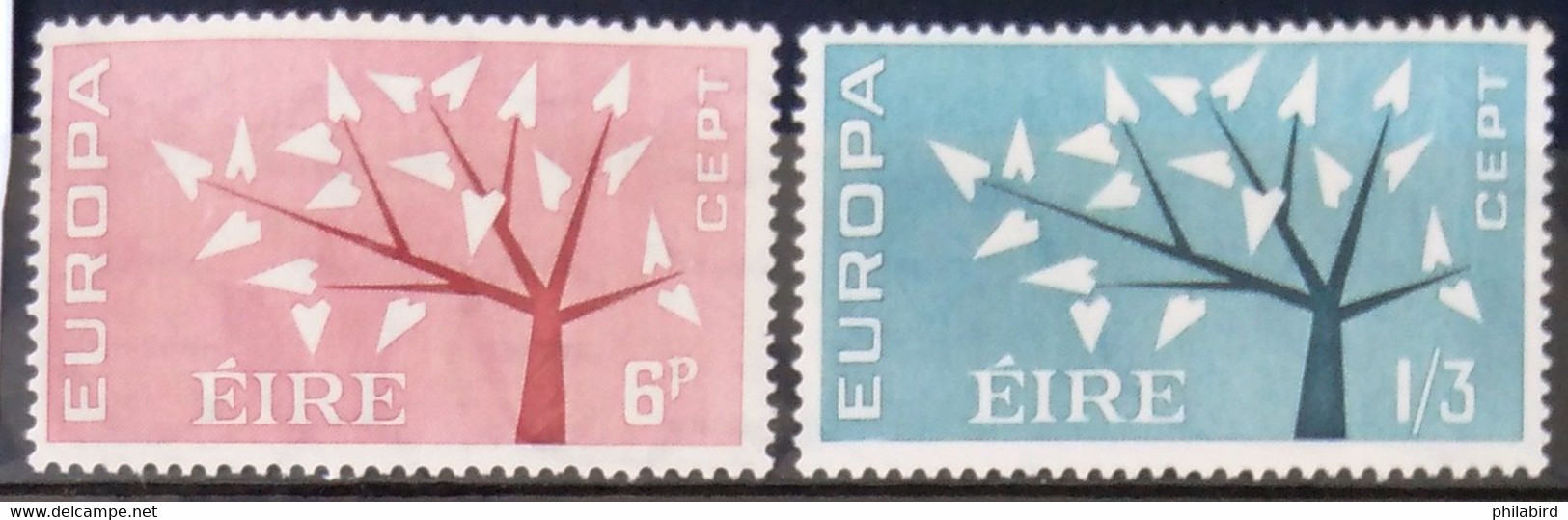 EUROPA 1962 - IRLANDE                   N° 155/156                       NEUF** - 1962