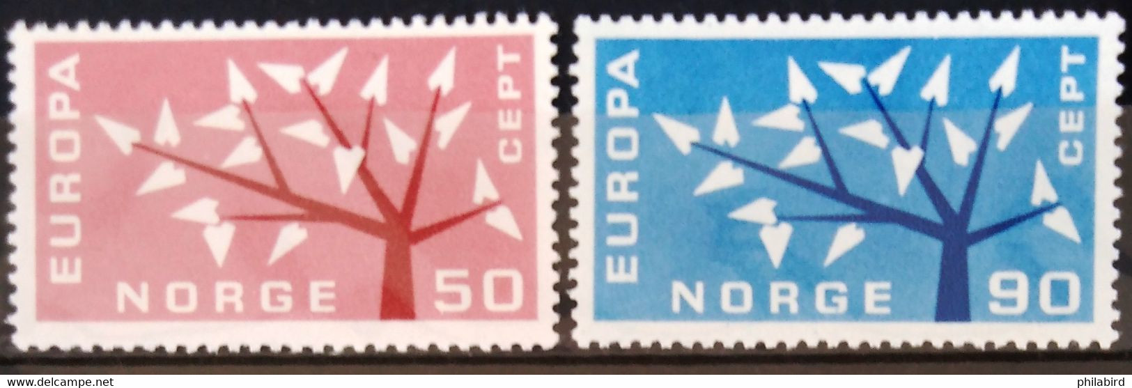 EUROPA 1962 - NORVEGE                   N° 433/434                        NEUF** - 1962
