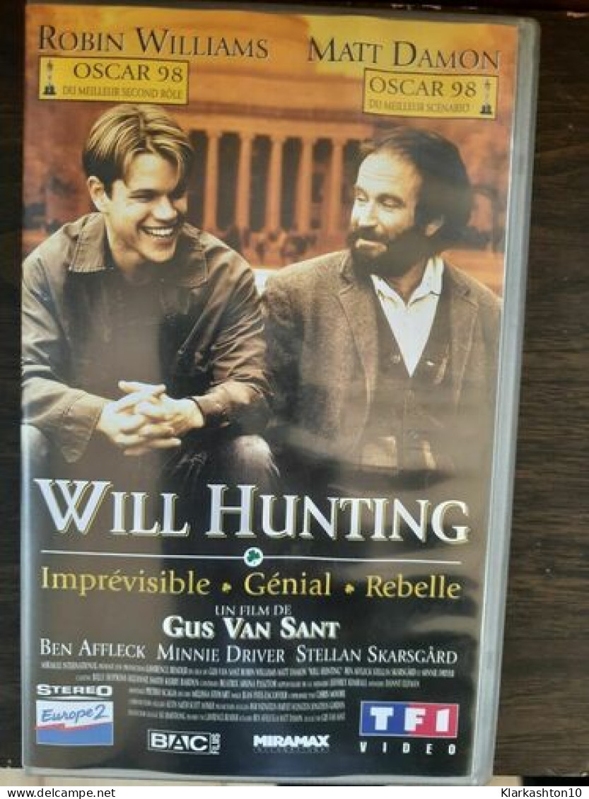 Cassette Vidéo - Will Hunting Film Avec Robin Williams - Autres & Non Classés