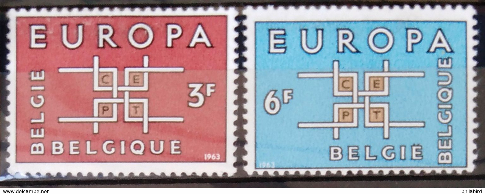 EUROPA 1963 - BELGIQUE                   N° 1260/1261                        NEUF* - 1963