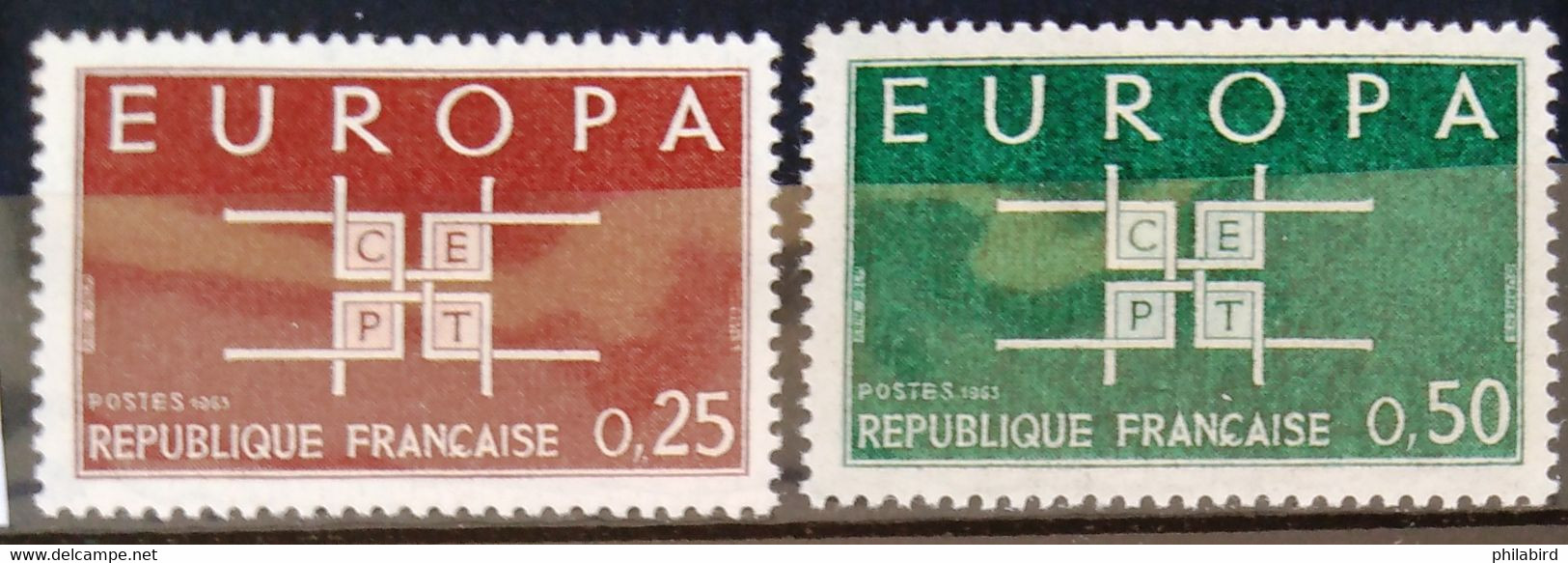 EUROPA 1963 - FRANCE                   N° 1396/1397                        NEUF** - 1963