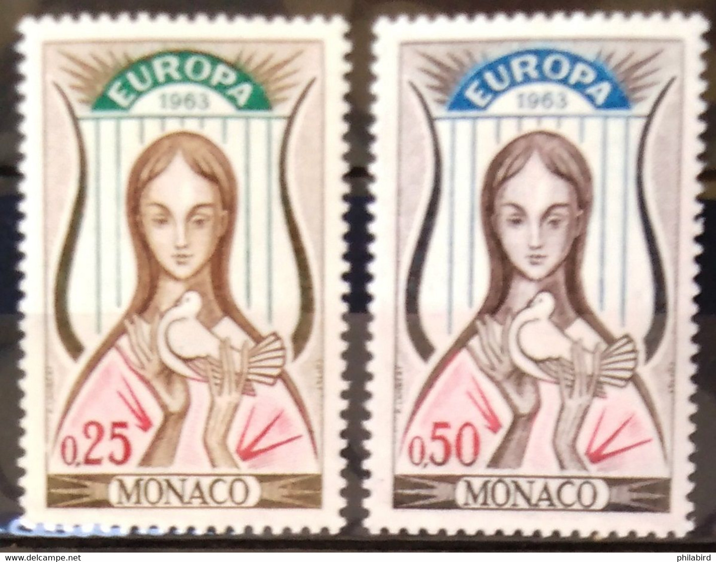 EUROPA 1963 - MONACO                 N° 618/619                        NEUF** - 1963