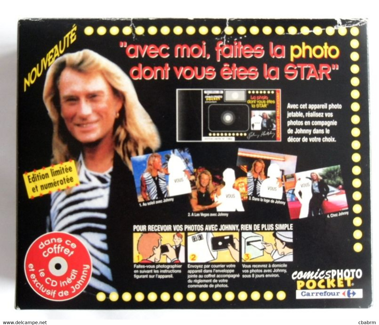 COFFRET JOHNNY HALLYDAY COMIC'S PHOTO POCKET COMPLET AVEC LE CD - Appareils Photo