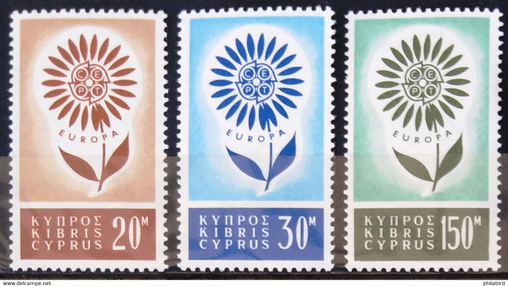 EUROPA 1964 - CHYPRE                 N° 232/234                        NEUF** - 1964