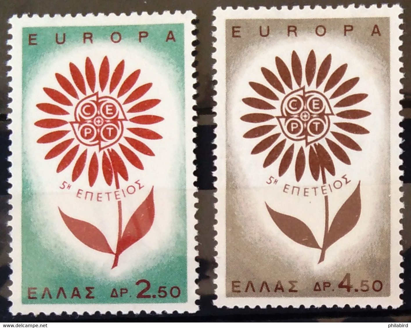 EUROPA 1964 - GRECE                 N° 835/836                        NEUF* - 1964