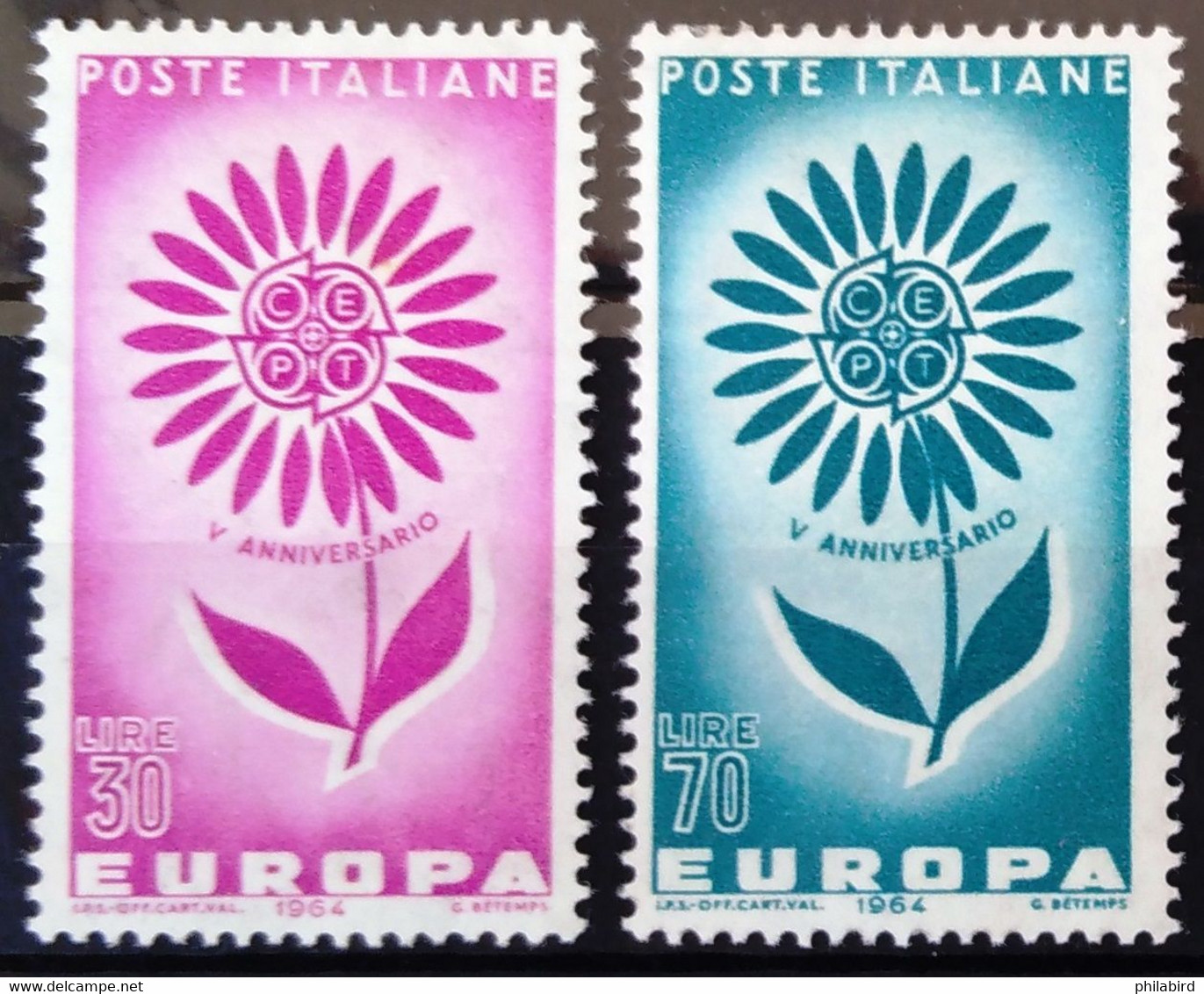 EUROPA 1964 - ITALIE                 N° 907/908                        NEUF* - 1964