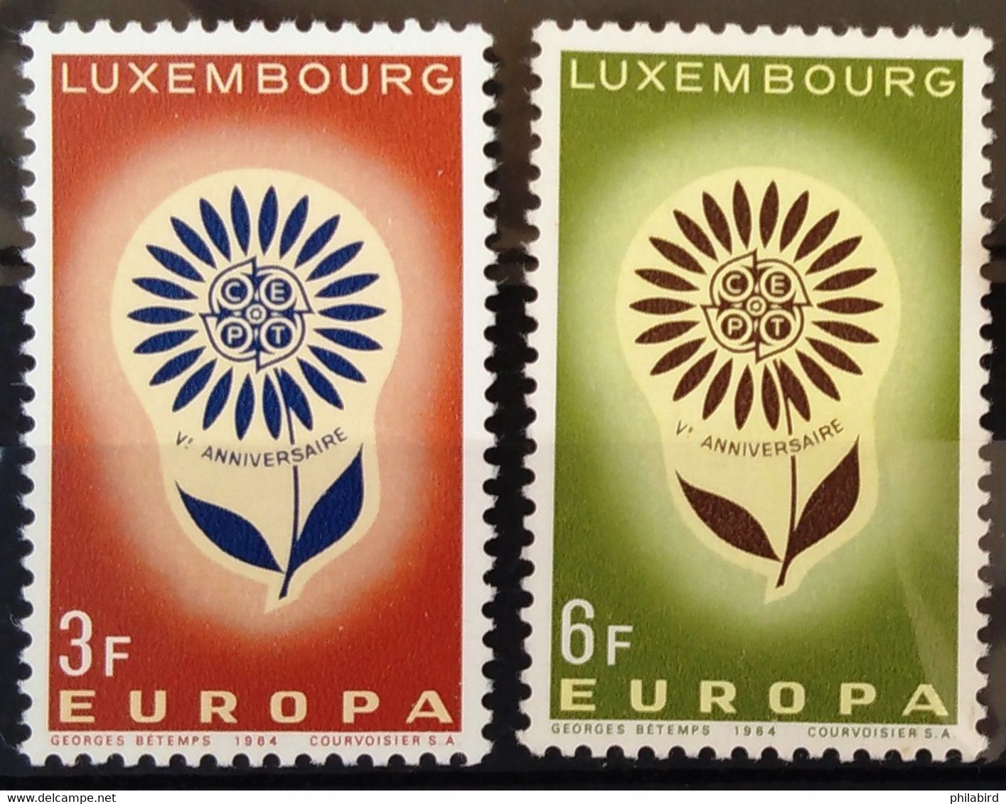 EUROPA 1964 - LUXEMBOURG                N° 648 (**) / 649 (*) - 1964