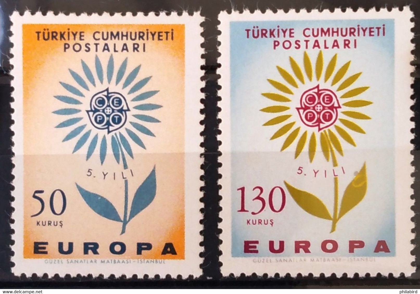 EUROPA 1964 - TURQUIE                N° 1697/1698                        NEUF** - 1964