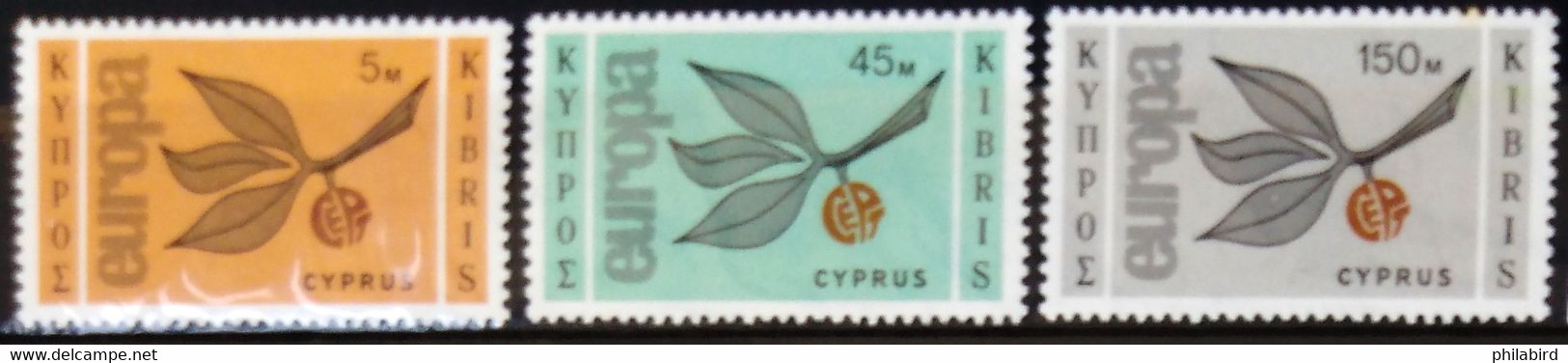 EUROPA 1965 - CHYPRE                    N° 250/252                        NEUF** - 1965