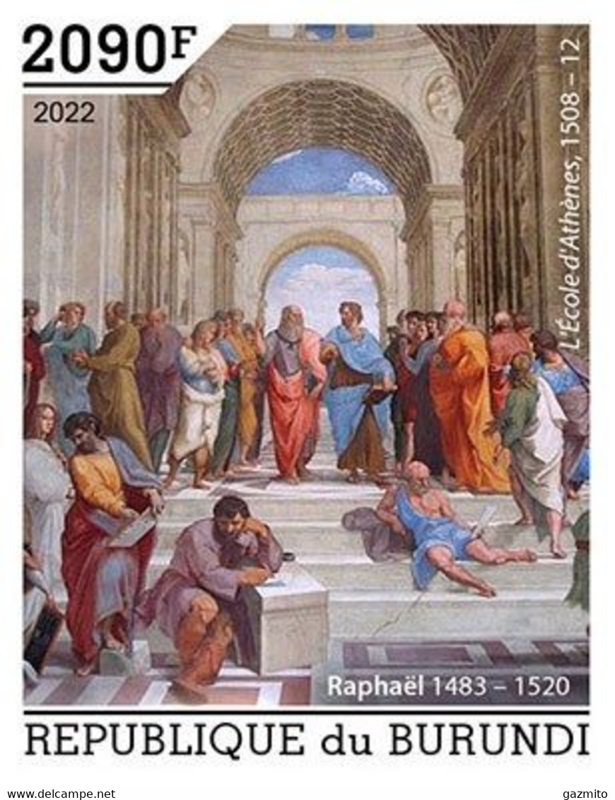 Burundi 2022, Art, Raphael IV, 1val IMPERFORATED - Nuovi
