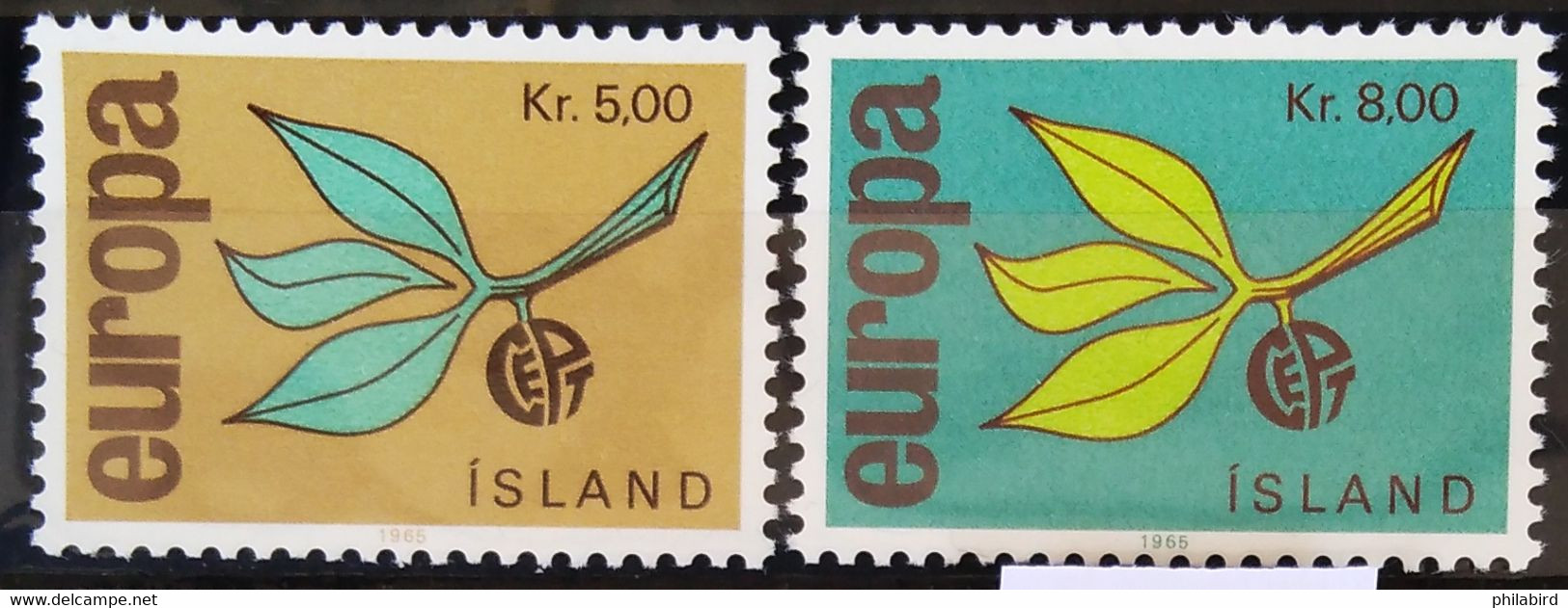 EUROPA 1965 - ISLANDE                    N° 350/351                        NEUF** - 1965