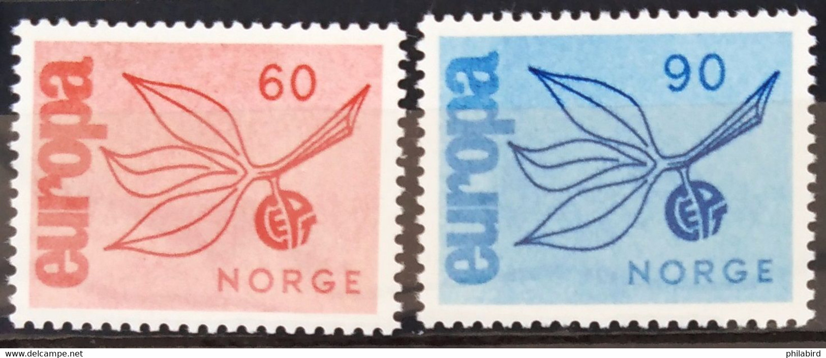 EUROPA 1965 - NORVEGE                    N° 486/487                        NEUF** - 1965