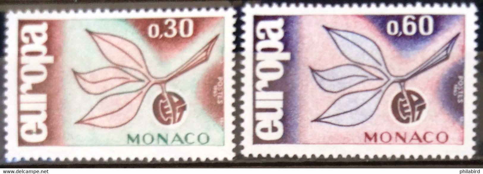 EUROPA 1965 - MONACO                    N° 675/676                        NEUF** - 1965