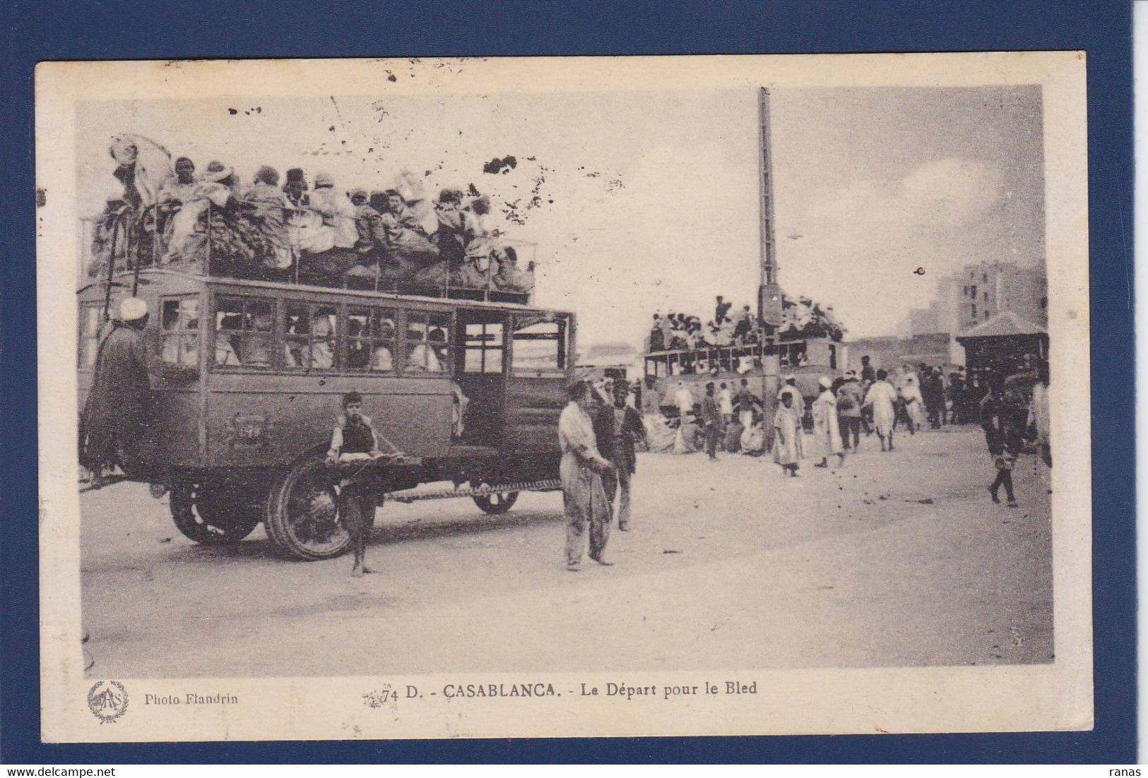 CPA Maroc > Casablanca Autobus Courrier Circulé - Casablanca