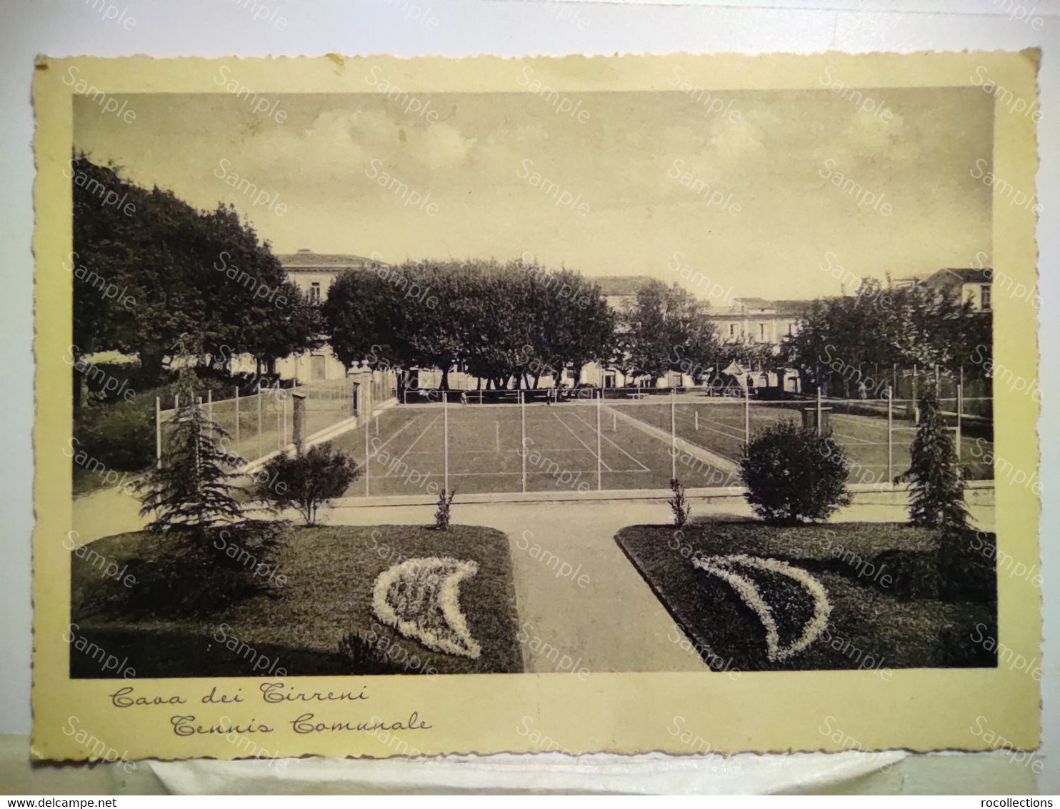 Italia Italy Postcard CAVA DE' TIRRENI Tennis Comunale 1935. Free Shipping - Cava De' Tirreni