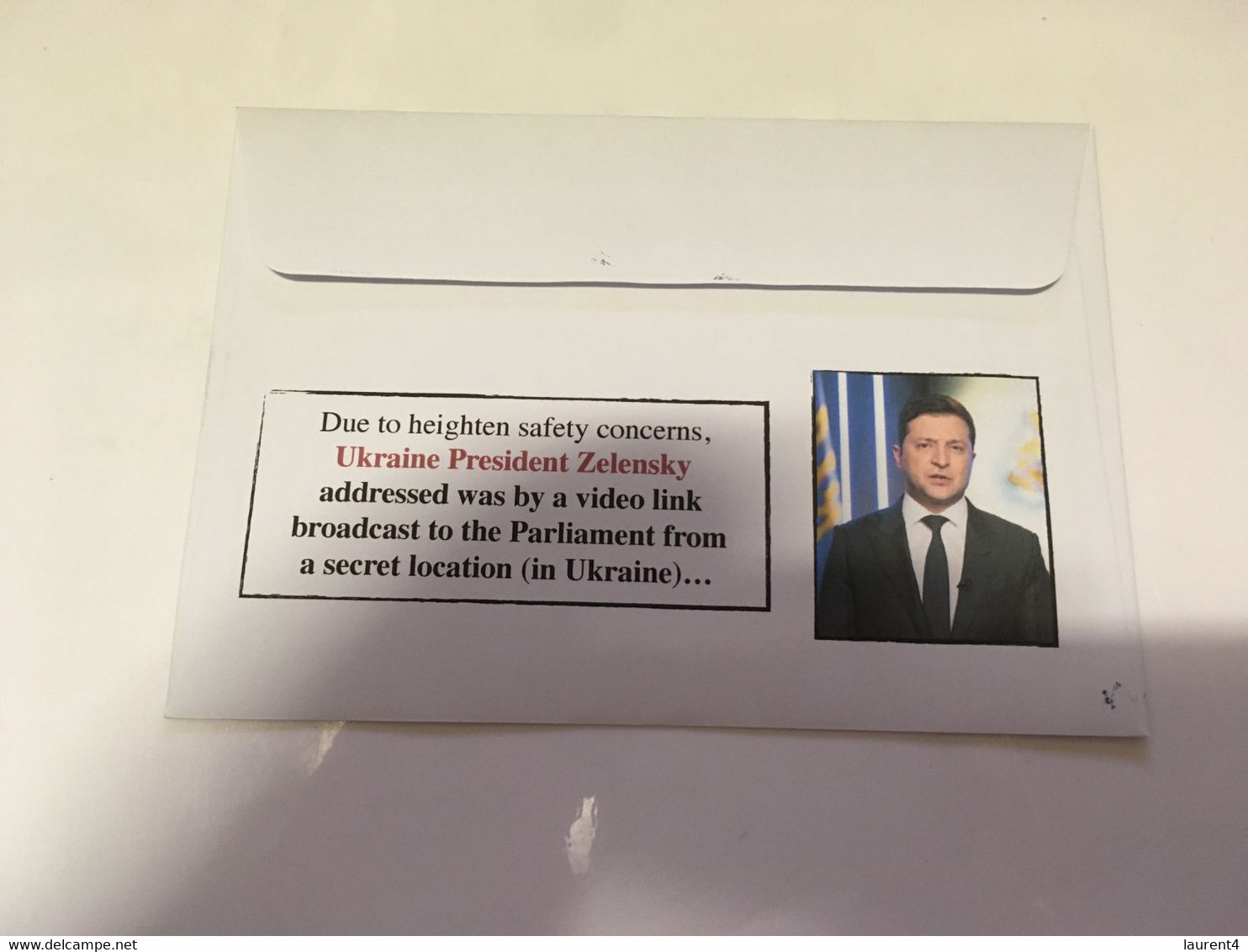 (5 H 9) UKRAINE President Address To Estonia Parliament (13th April 2022) With OZ Kangaroo Stamp - Lettres & Documents