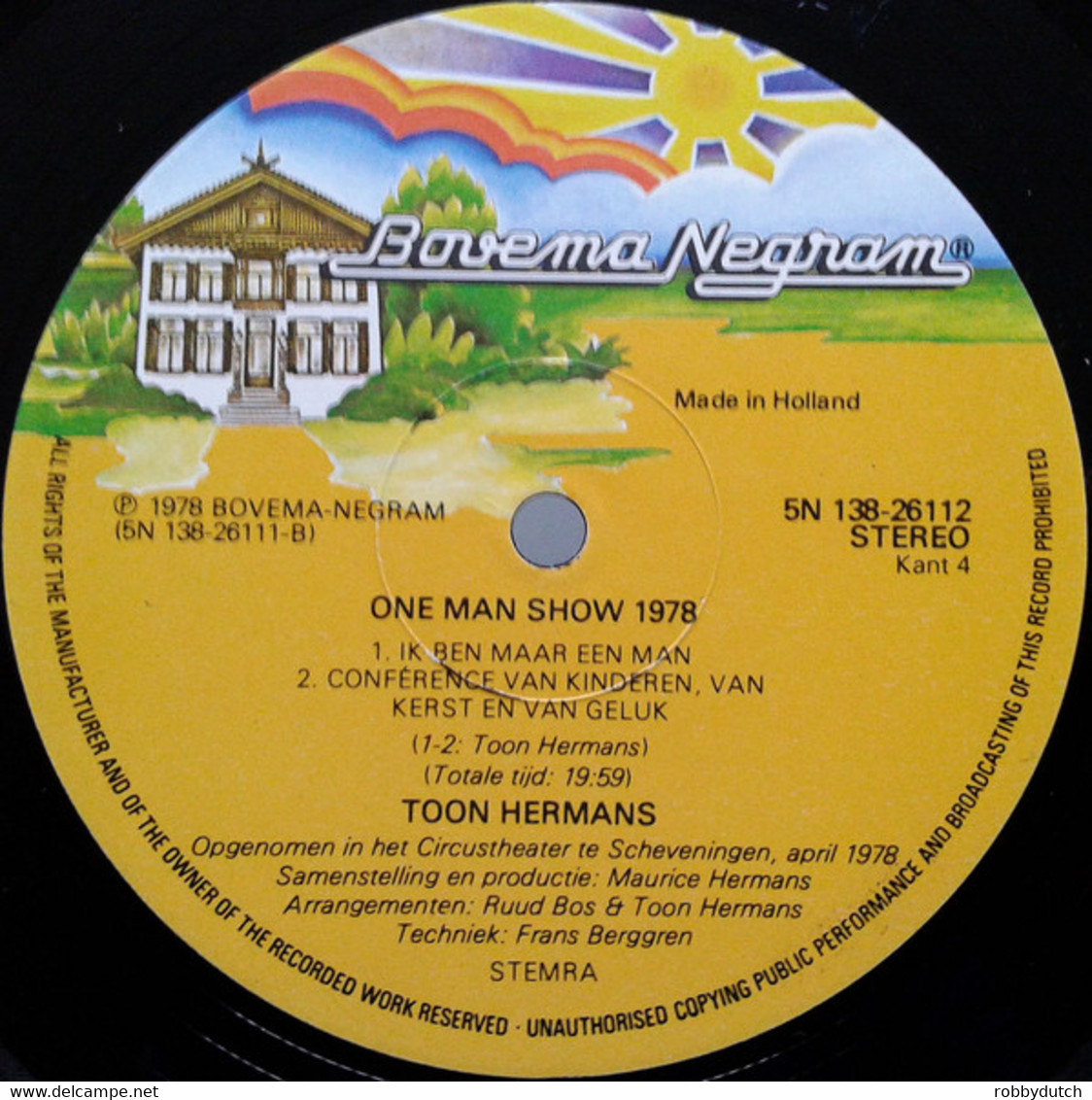 * 2LP * TOON HERMANS - ONE MAN SHOW 78