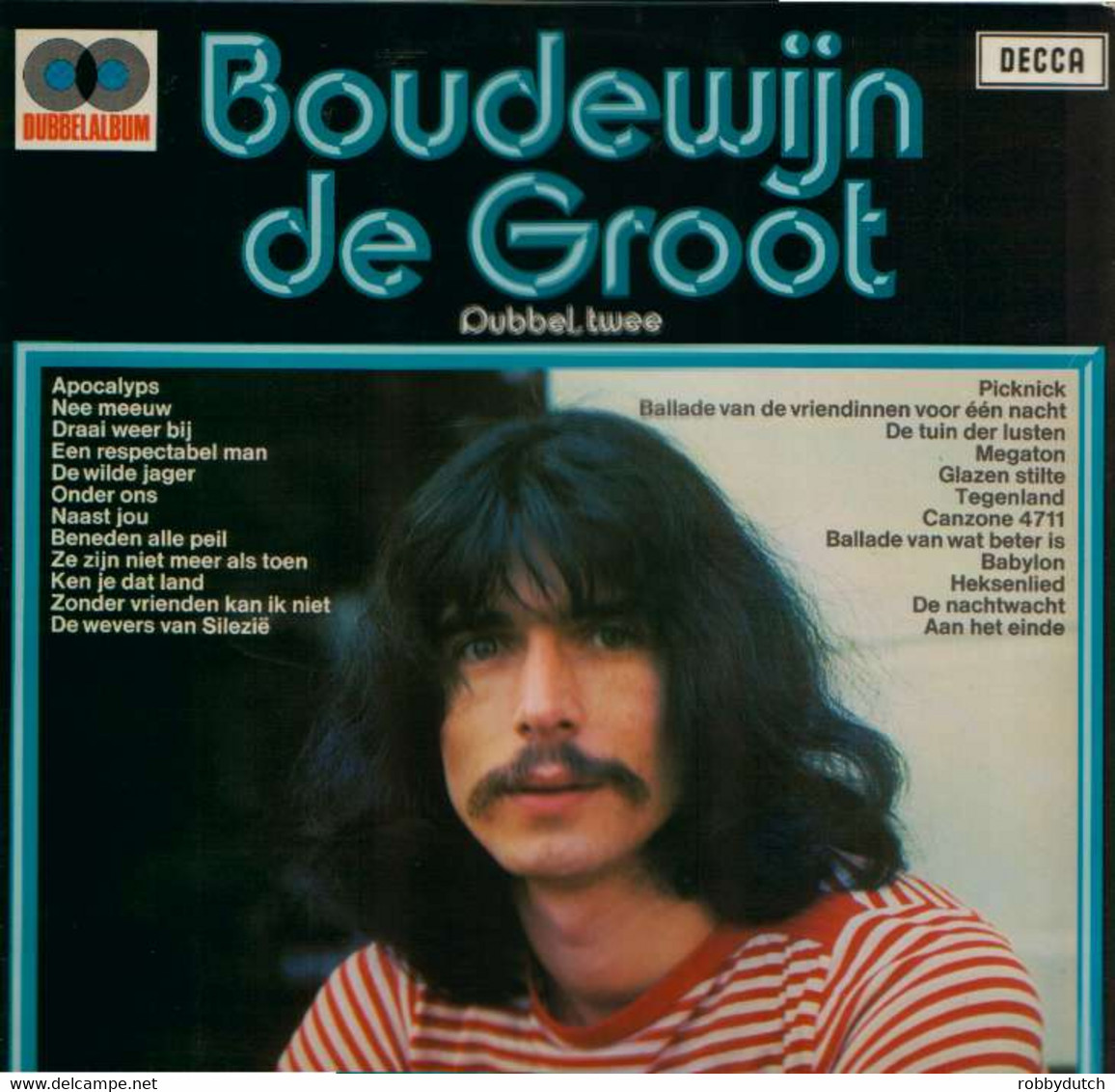 * 2LP * BOUDEWIJN DE GROOT - DUBBEL TWEE (Holland 1973) - Otros - Canción Neerlandesa