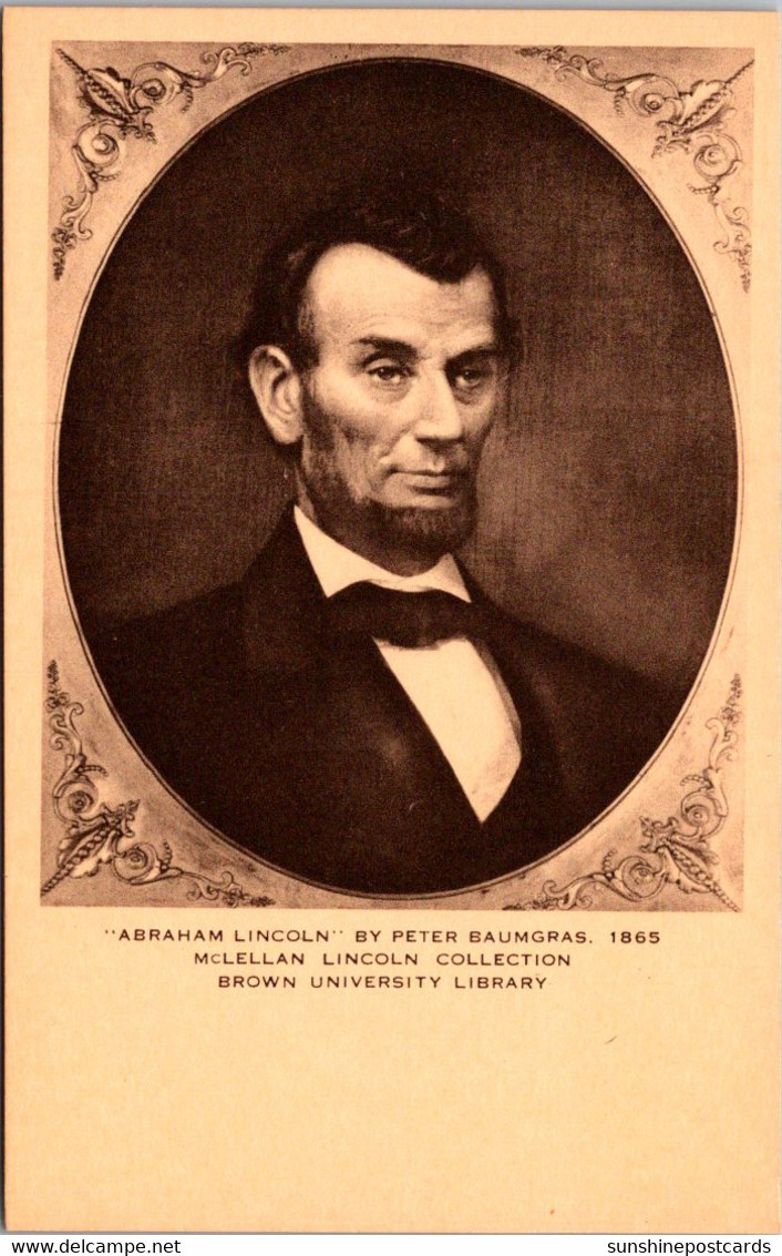 Abraham Lincoln Portrait By Peter Baumgras - Presidentes