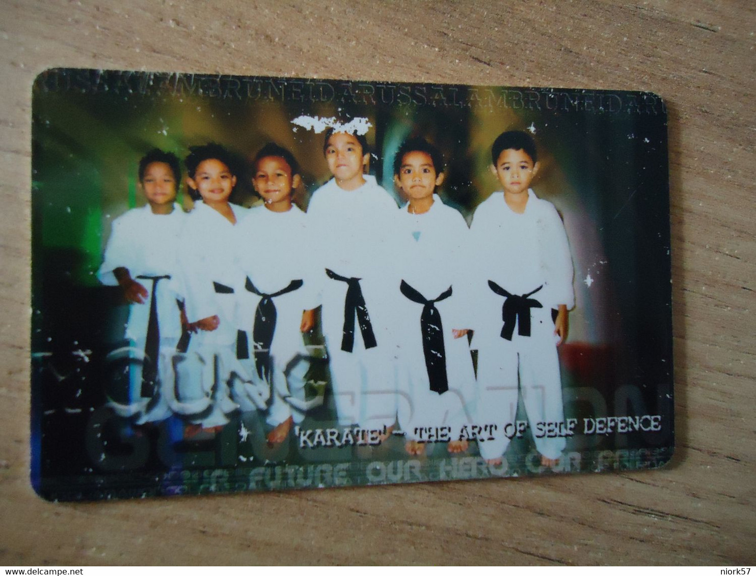 BRUNEI USED CARDS SPORT  KARATE CHILDREN - Brunei