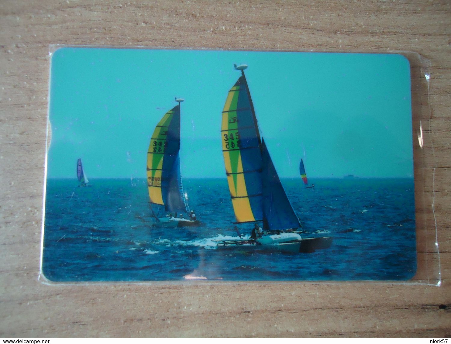 TAIWAN   RARE   USED CARDS  SPORTS SAILING BOATS 2 SCAN - Boten