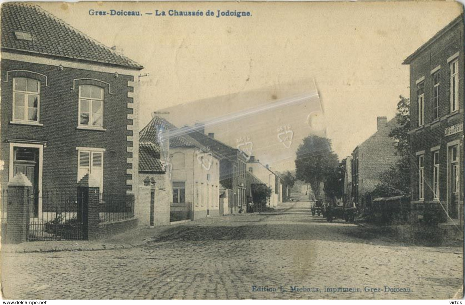 Grez-Doiceau - La Chaussée De Jodoigne (Edit. L. Michaux 1906 ) - Graven
