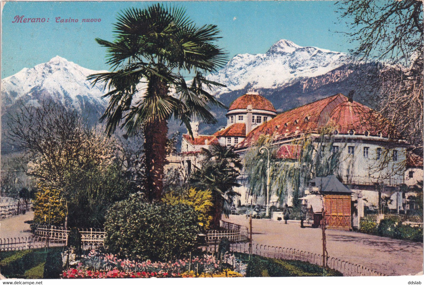Merano (Bolzano) - Casino Nuovo - Viaggiata 1926 Annullo Cerchio Merano (Trento) - Merano
