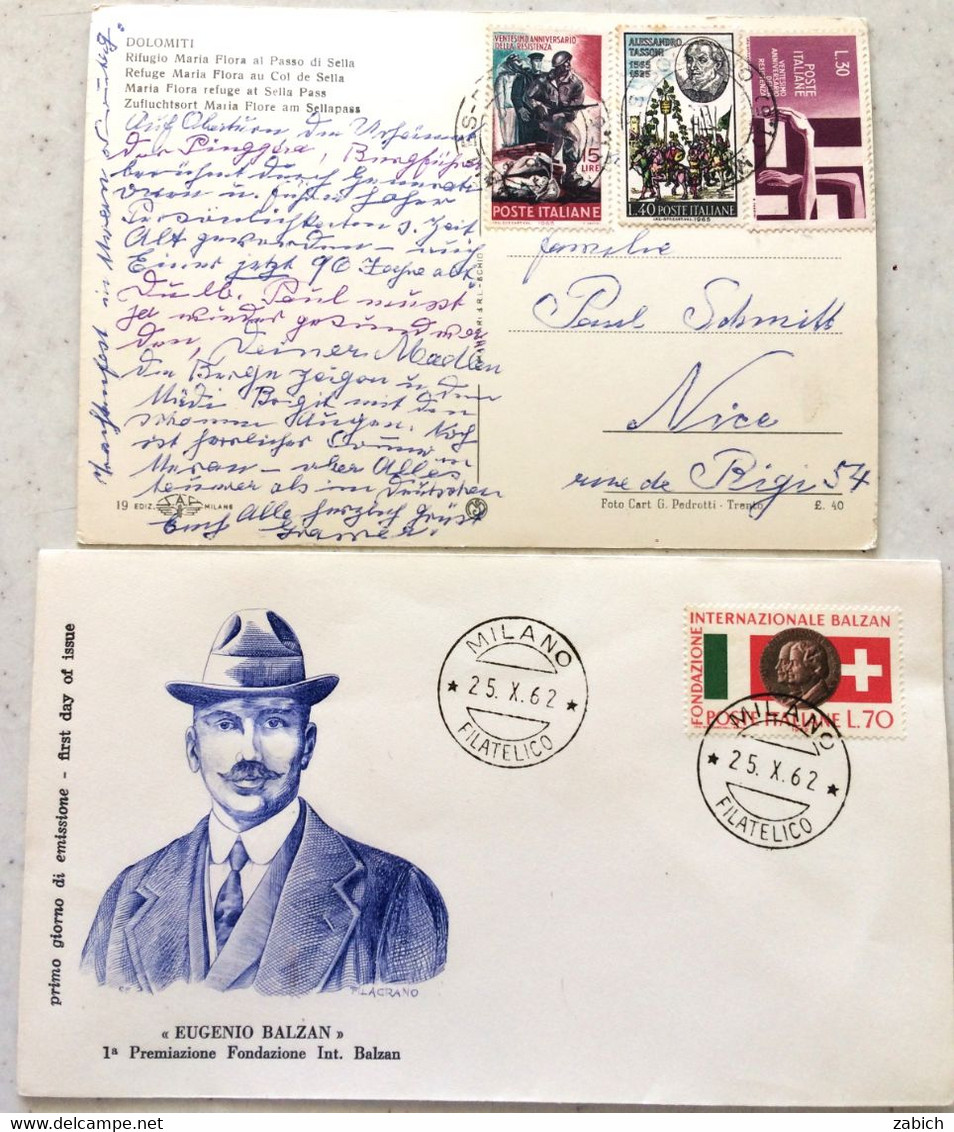 ITALIE 2 ENVELOPPES - Collections
