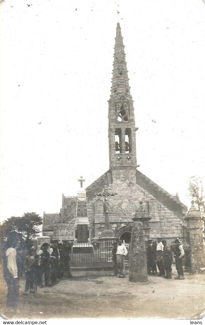 SAINT JEAN TROLIMON  RARE CARTE POSTALE PHOTO (monument Aux Morts)   ETAT !!! - Saint-Jean-Trolimon