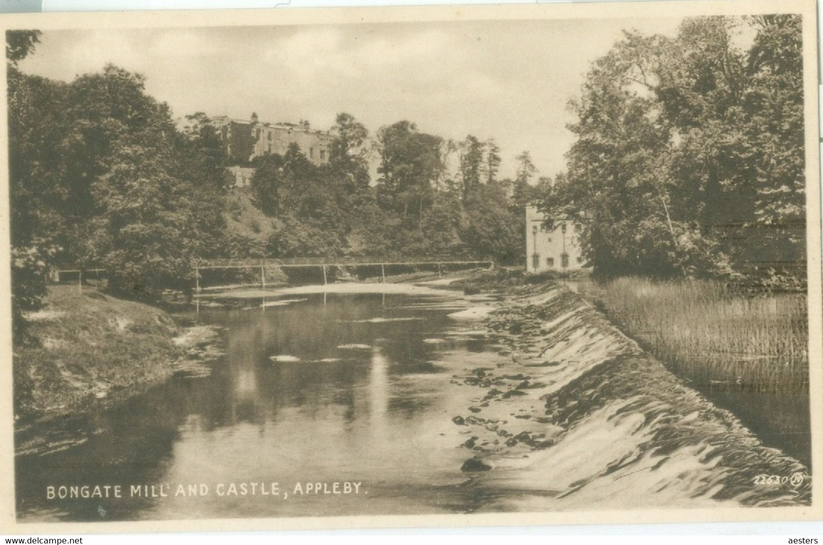 Appleby; Bongate Mill And Castle - Written. (Valentine's) - Appleby-in-Westmorland