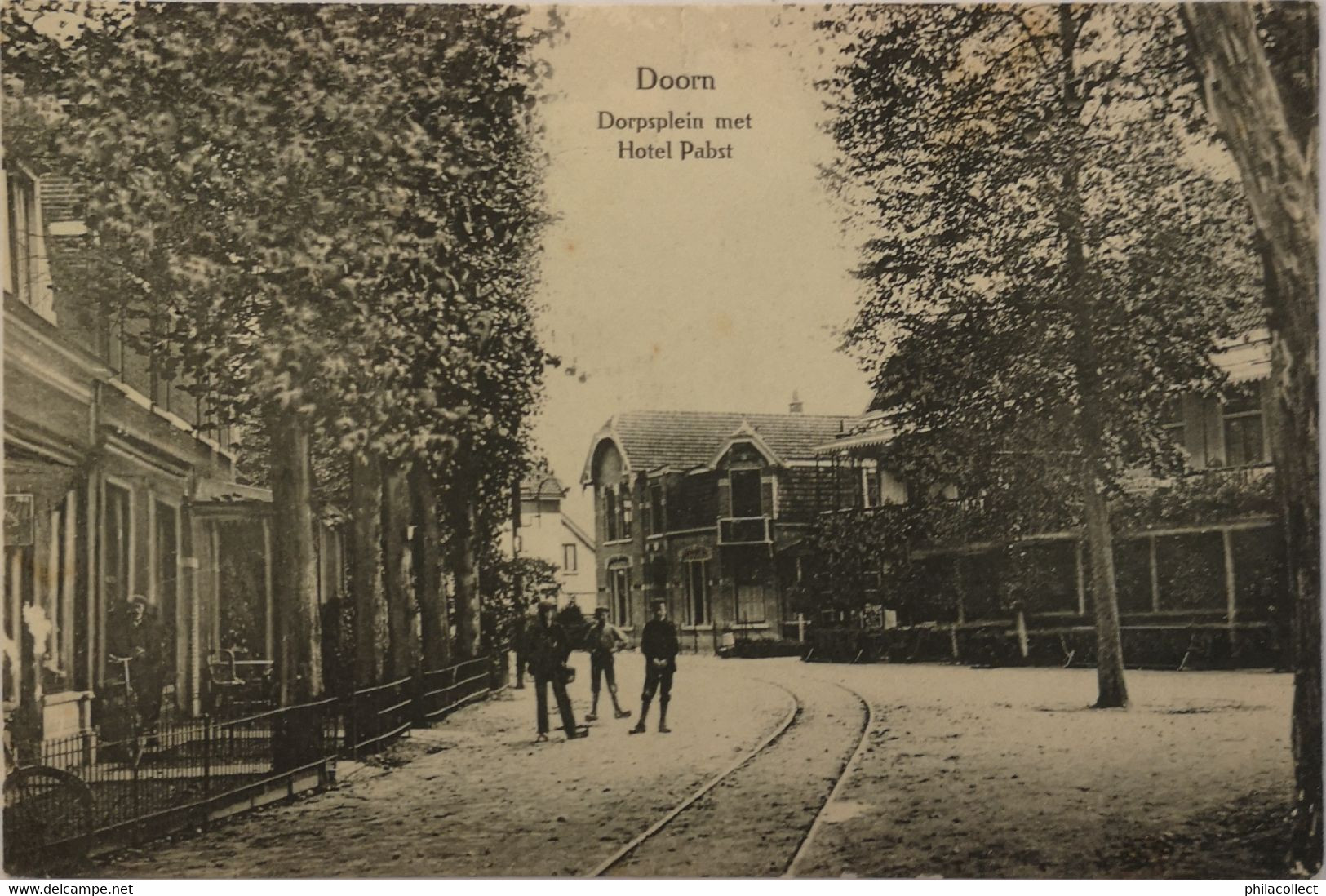 Doorn (Utr.) Dorpsplein Met Hotel Pabst 1911 - Doorn