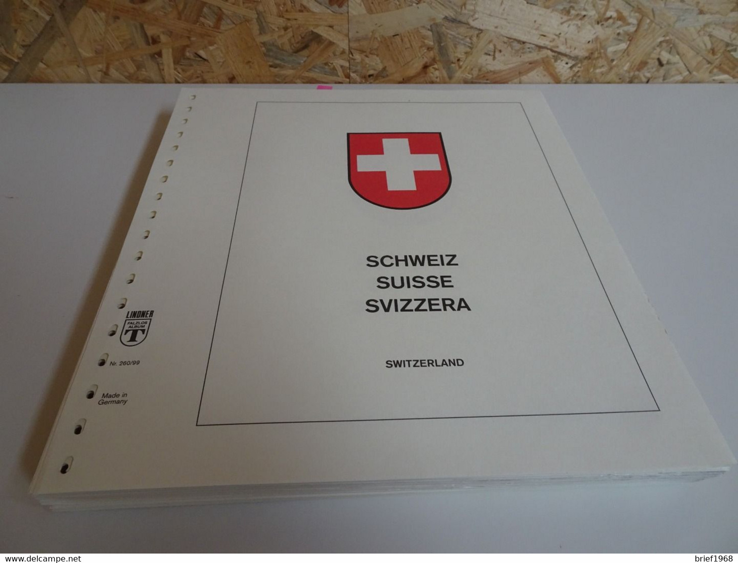 Schweiz Lindner T Falzlos 1982-1998 (21648) - Pre-printed Pages