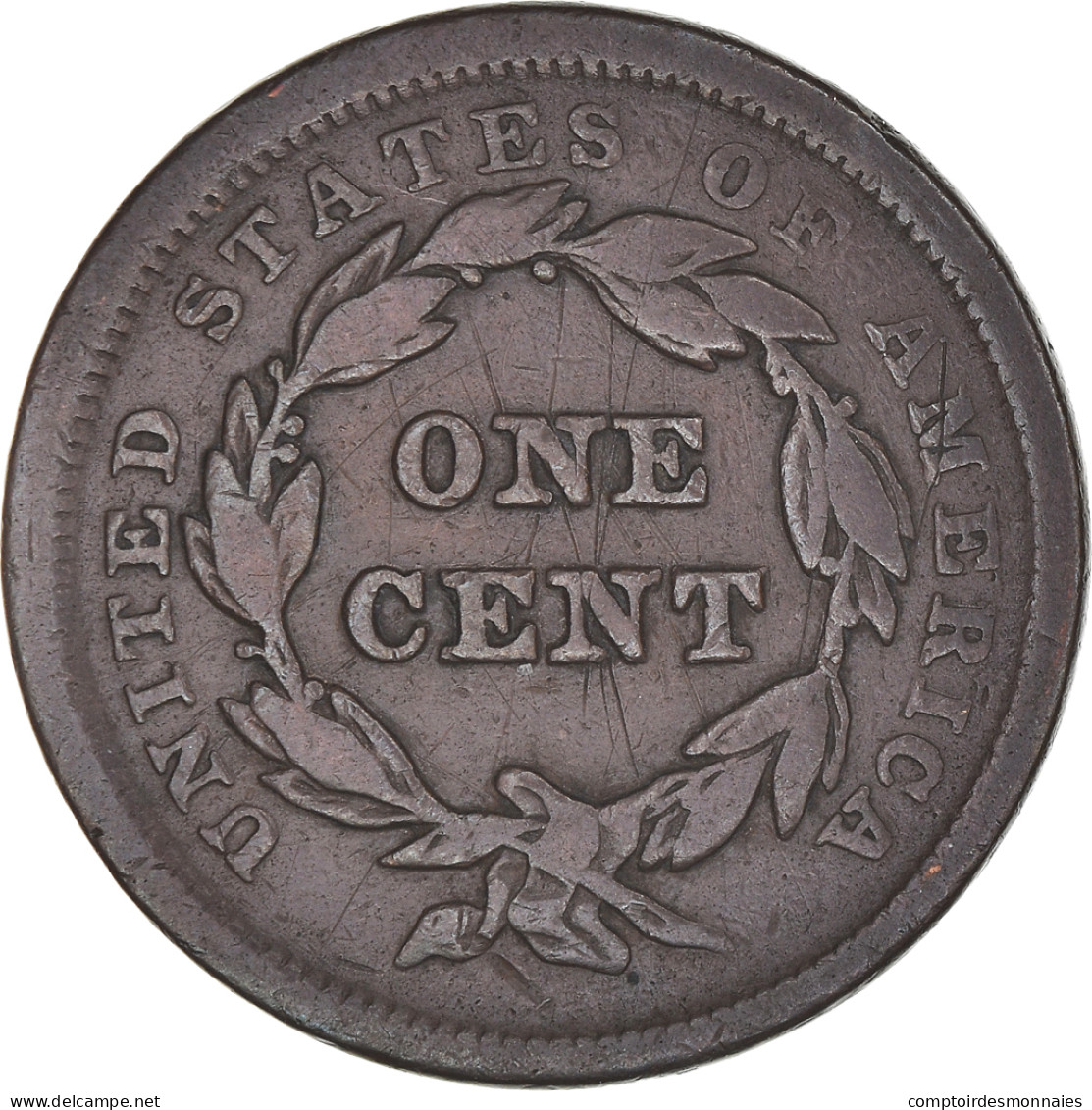 Monnaie, États-Unis, Braided Hair Cent, Cent, 1841, U.S. Mint, Philadelphie - 1840-1857: Braided Hair (Capelli Intrecciati)