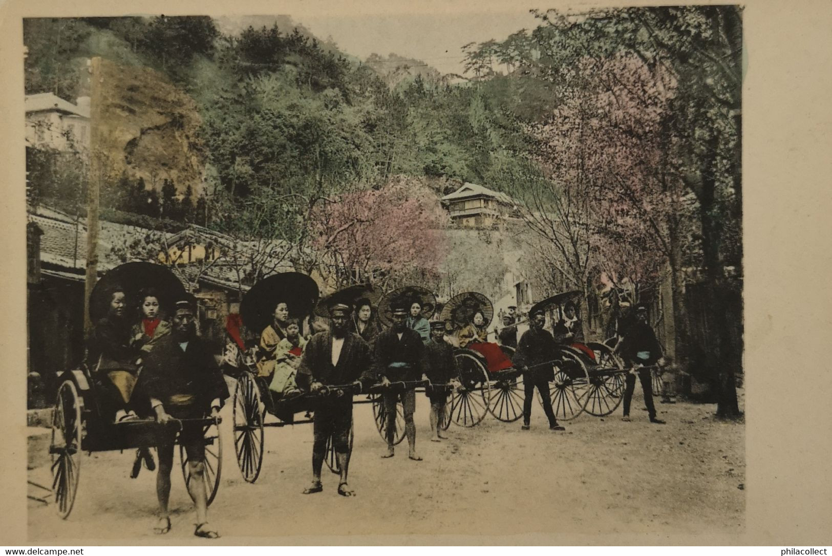 Japan - Japon // Riksha Color Ca 1900 - Autres & Non Classés